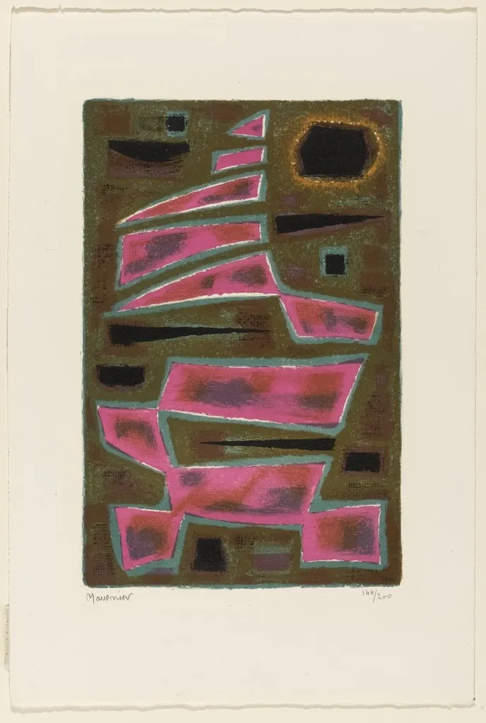 Untitled, by Alfred Manessier, ink, 1950