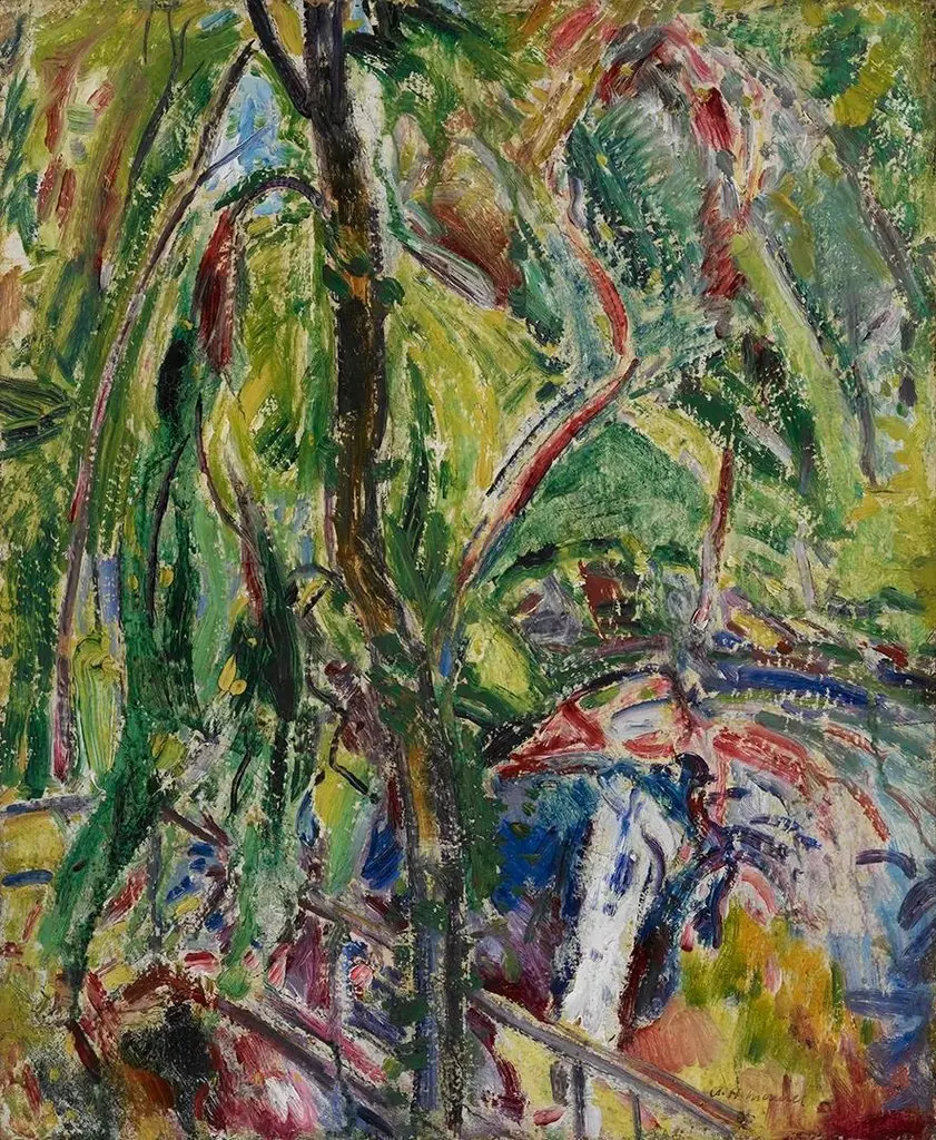 Landscape (recto); Study for a Still Life (verso), by Alfred Maurer