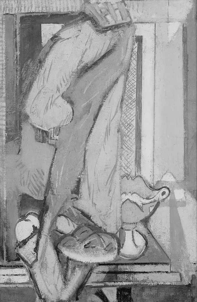 Still Life with Green Cloth, by Alfred Maurer