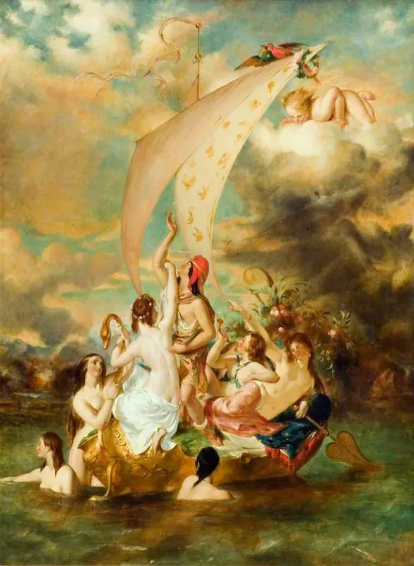 Youth on the Prow, and Pleasure at the Helm (after William Etty), by Alfred Morgan