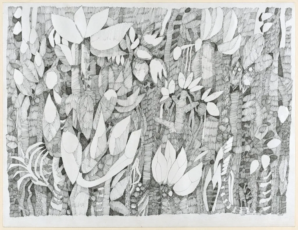 Untitled, by Alfred Pohl, ink, 1967