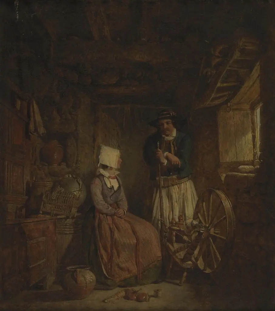 Cottage interior, by Alfred Provis