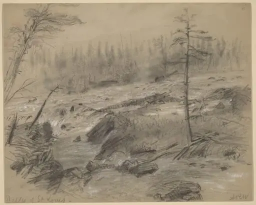 The Dalles of St. Louis, by Alfred R. Waud