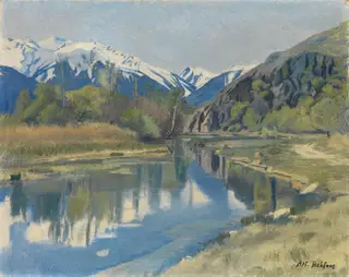 Rhone-Ebene bei Saillon, by Alfred Rehfous, 1910