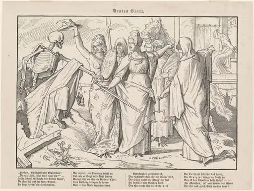 Auch ein Todtentanz I, by Alfred Rethel