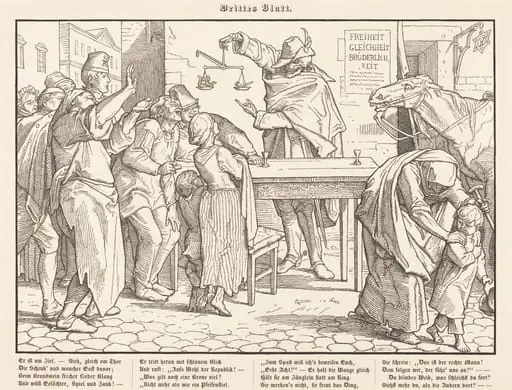 Auch ein Todtentanz III, by Alfred Rethel