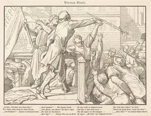Auch ein Todtentanz IV, by Alfred Rethel