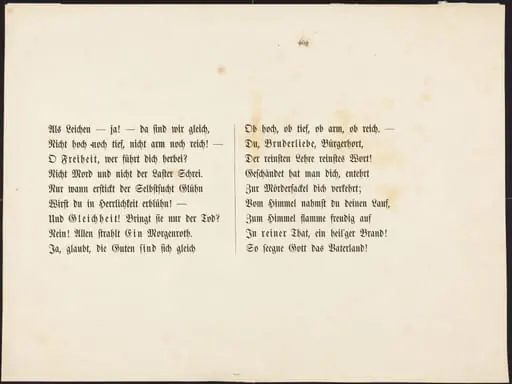Auch ein Todtentanz: Text Page, by Alfred Rethel