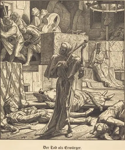 Der Tod als Erwürger (Death as a Strangler), by Alfred Rethel
