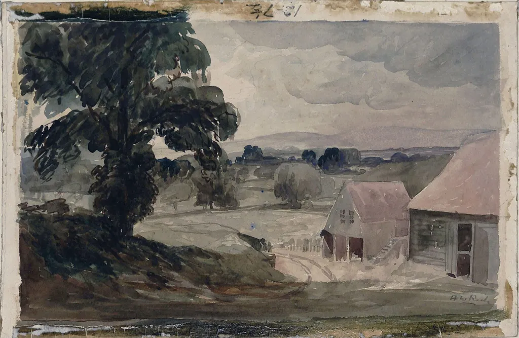 In Danny Park, near Hassocks, Sussex, by Alfred Rich, watercolor, 1880