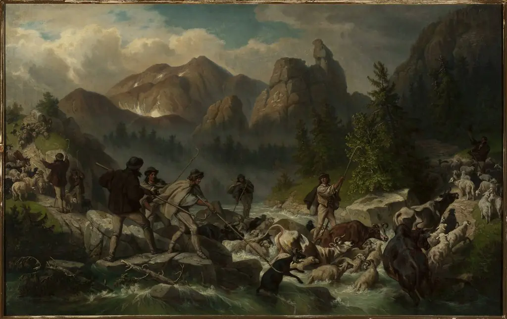 Motif from Kościeliska Valley, by Alfred Schouppé