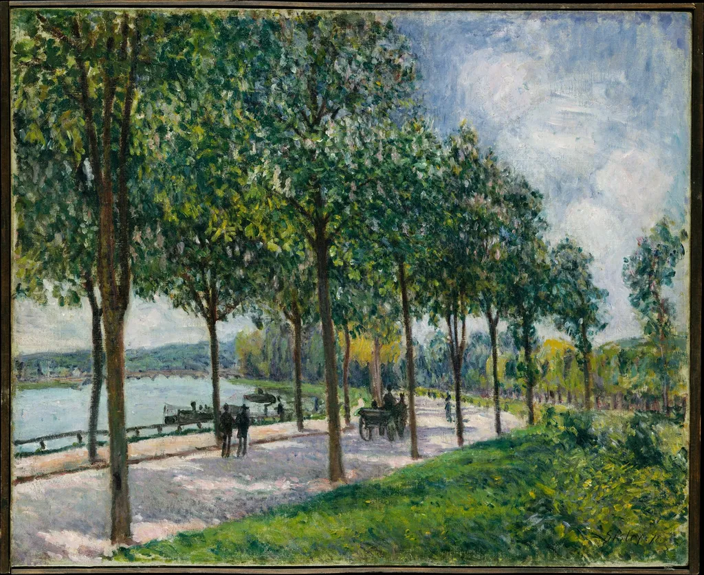 Allée of Chestnut Trees, by Alfred Sisley, oil, 1890