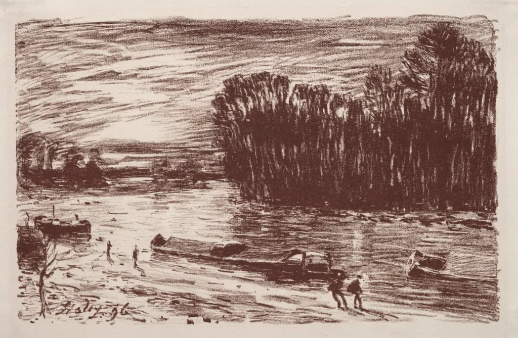 Bords du Loing, près Saint-Mammès, by Alfred Sisley, 1896