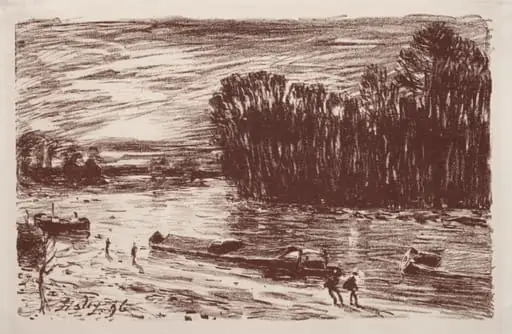 Bords du Loing, près Saint-Mammès, by Alfred Sisley
