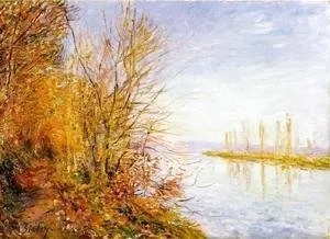 Chemin de By au bois des Roches-Courtaut, été de la St Martin, by Alfred Sisley, oil, 1891