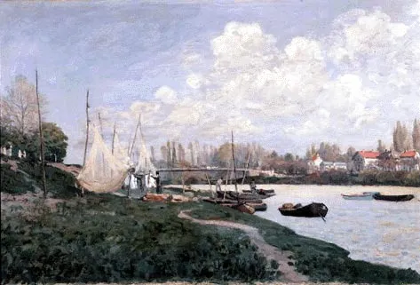 Drying Nets, by Alfred Sisley, oil, 1872