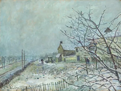 First Snow at Veneux-Nadon
