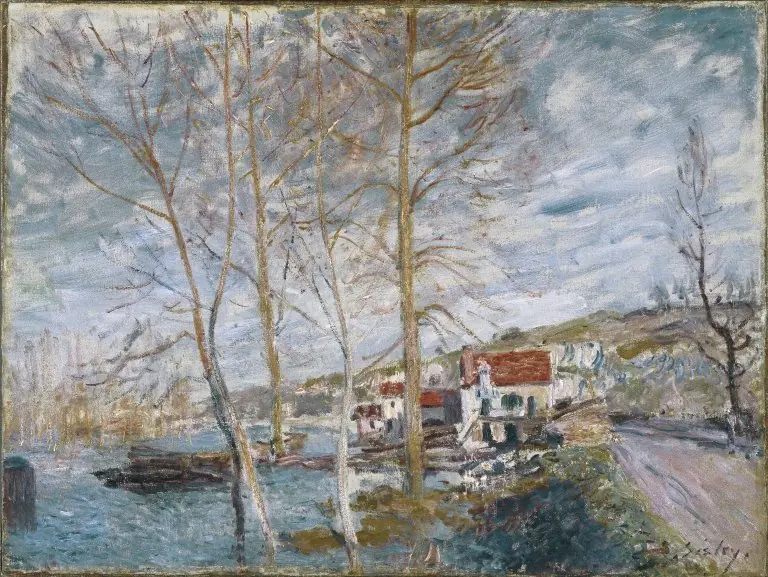 Flood at Moret, by Alfred Sisley