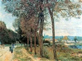 La Seine à Port-Marly, by Alfred Sisley, unspecified, 1888