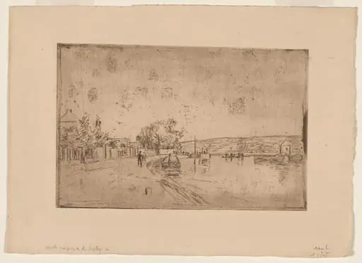 On the Banks of the Loing: The Canal Bank, by Alfred Sisley