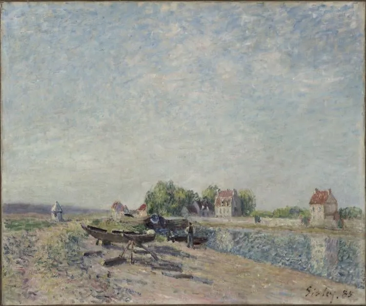 Saint-Mammès, Loing Canal, by Alfred Sisley, unspecified, 1885
