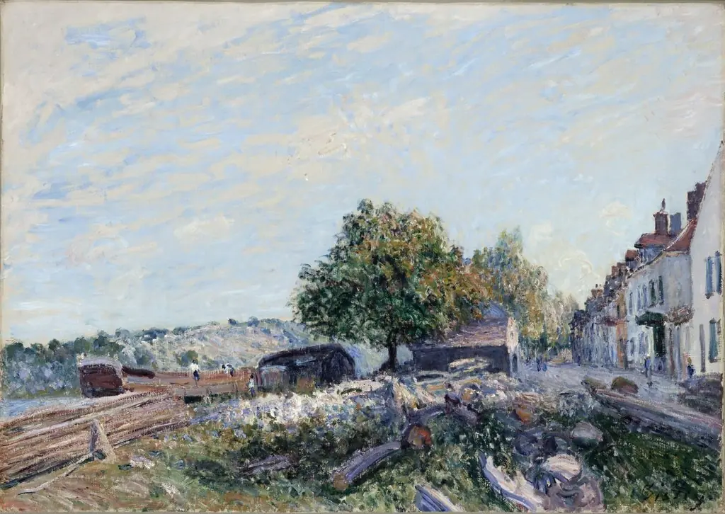 Saint Mammès, Morning, by Alfred Sisley