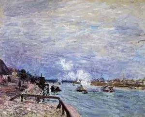 Seine at Grenelle, by Alfred Sisley, 1890