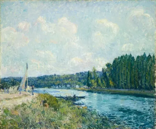 The Banks of the Oise, by Alfred Sisley