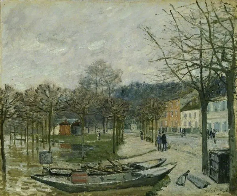 The Flood at Port Marly, by Alfred Sisley