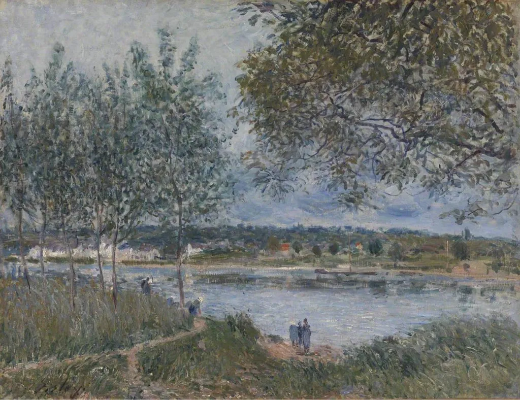 The Path to the Old Ferry at By, by Alfred Sisley, oil, 1890