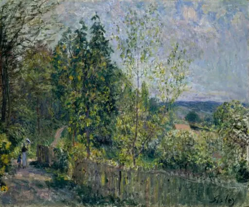 The Road in the Woods, by Alfred Sisley