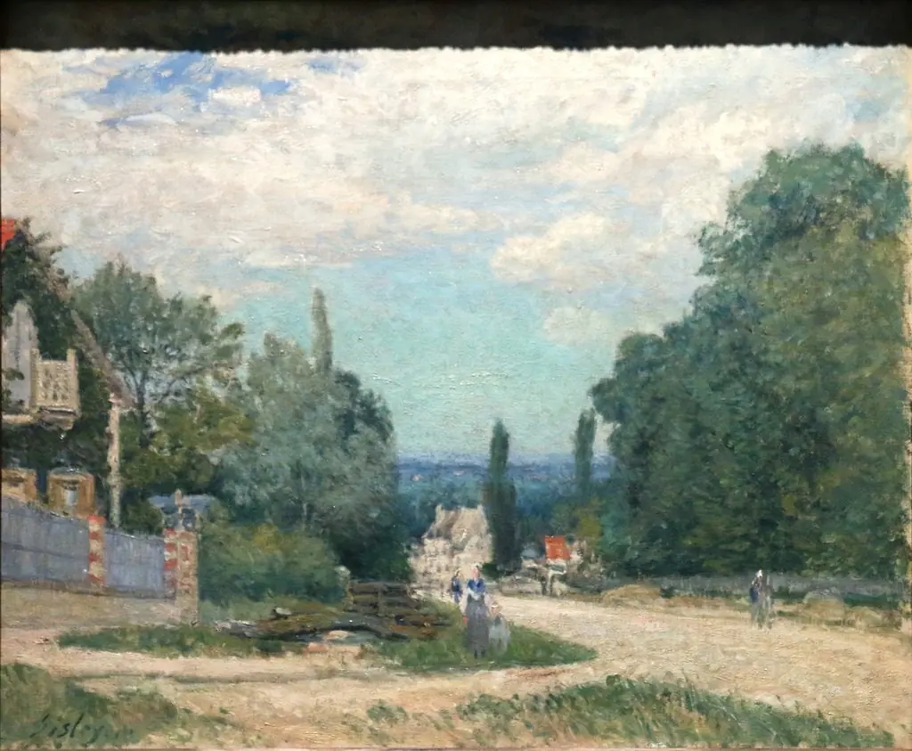 The Road to Louveciennes, by Alfred Sisley