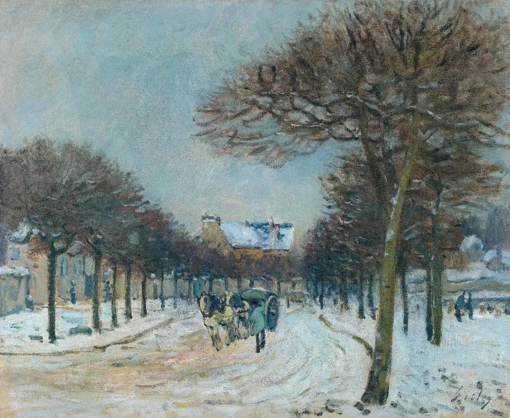 The Road to Saint Germain, near Marly, by Alfred Sisley