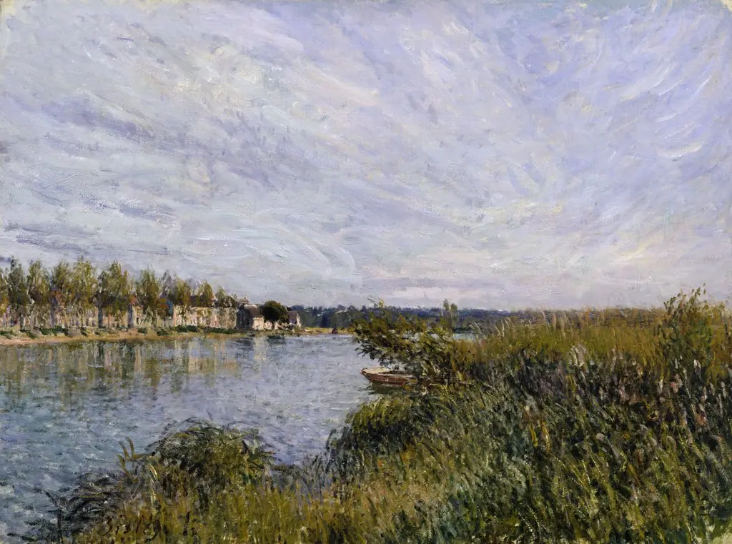 View of Saint-Mammès, by Alfred Sisley