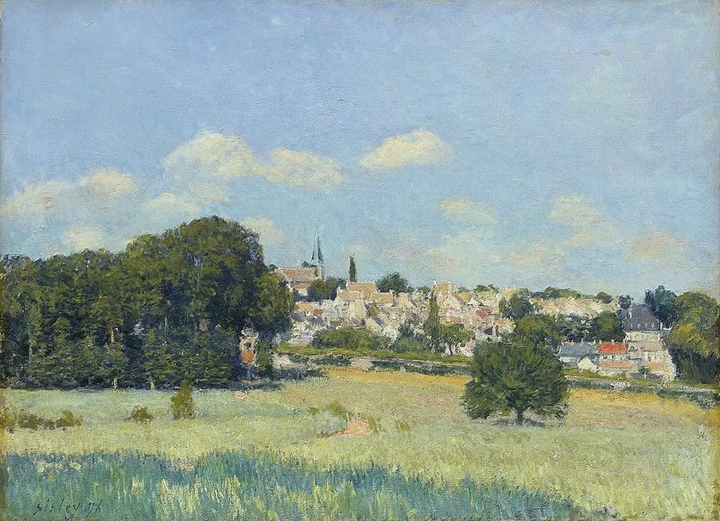 Vue de Marly-le-Roi, effet de soleil, by Alfred Sisley