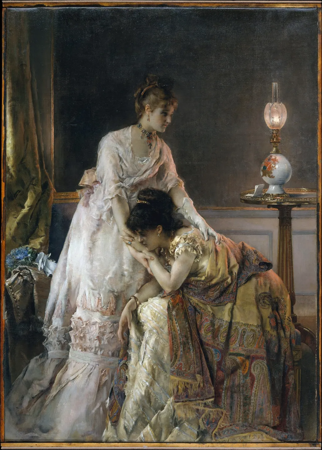 After the Ball, by Alfred Stevens, oil, 1874