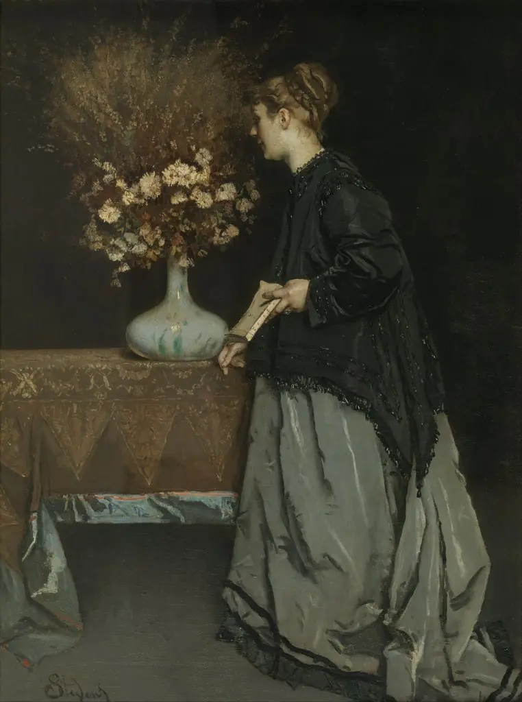 Autumn Flowers, by Alfred Stevens