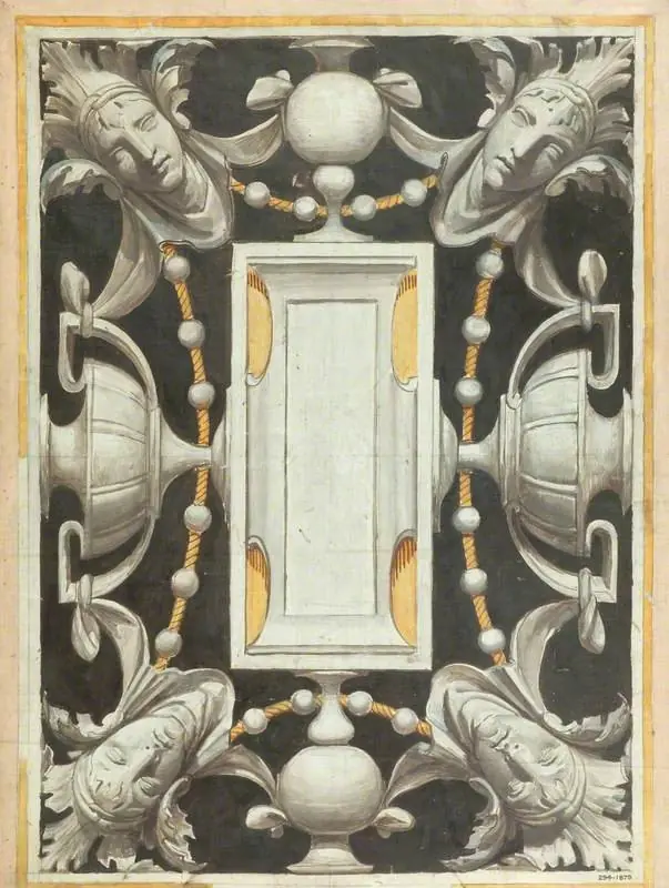 Design for a Decorative Panel, by Alfred Stevens