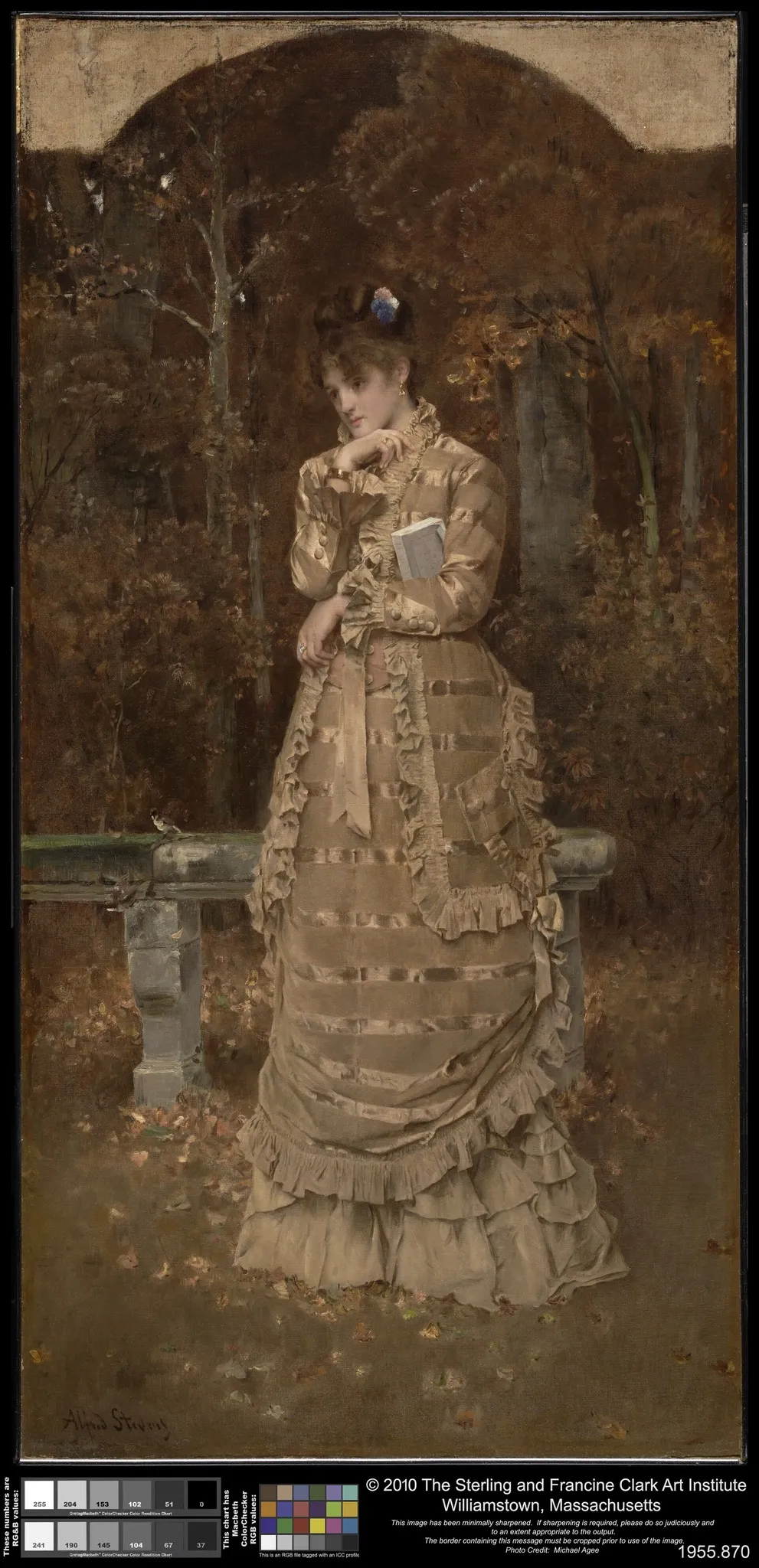 Fall, by Alfred Stevens, oil, 1889