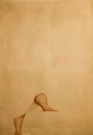 Figure Study (cartoon for the west wall, south end of the ceiling cove, dining room, Dorchester House), by Alfred Stevens, 1860