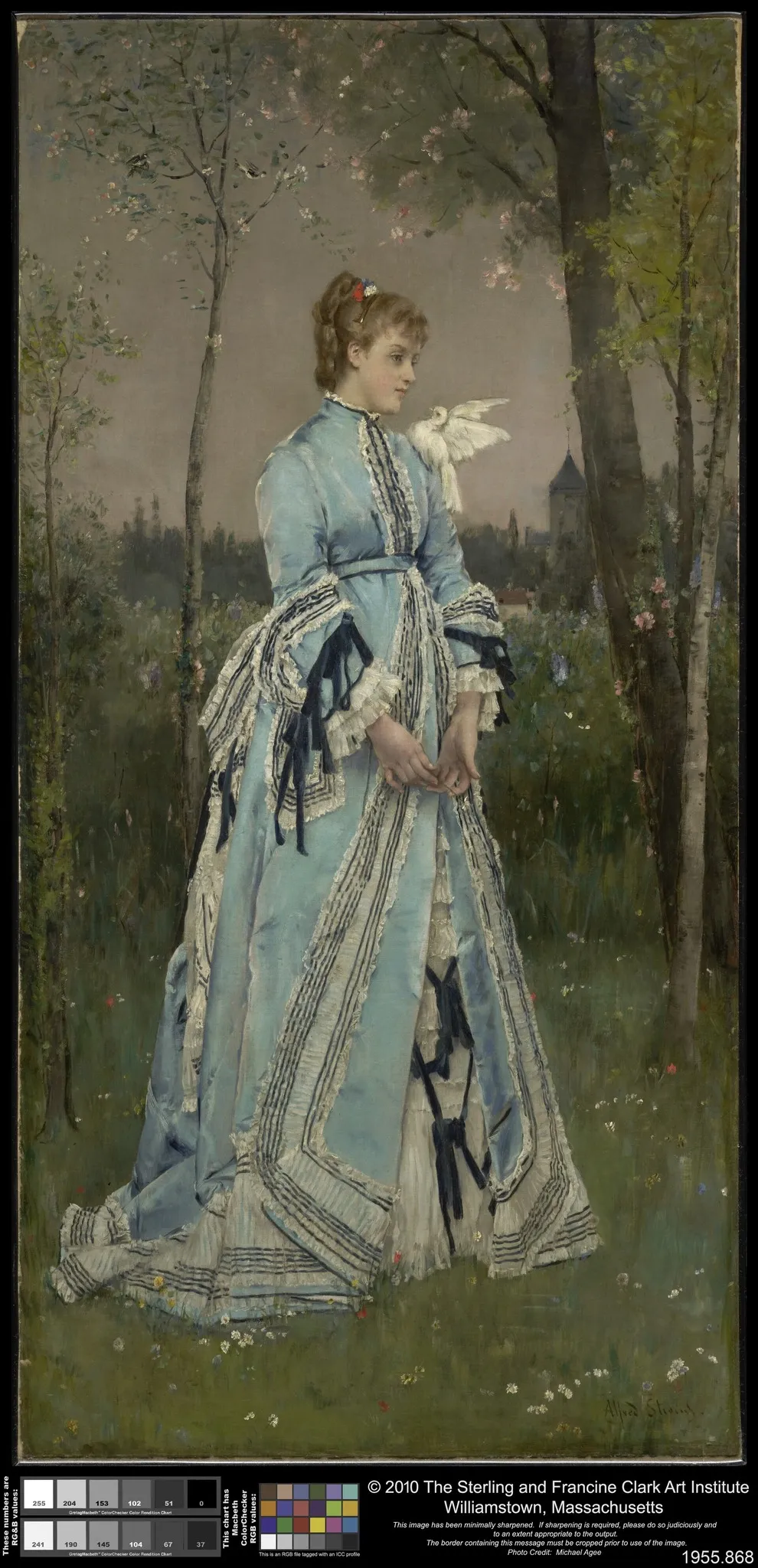 Spring, by Alfred Stevens, oil, 1889