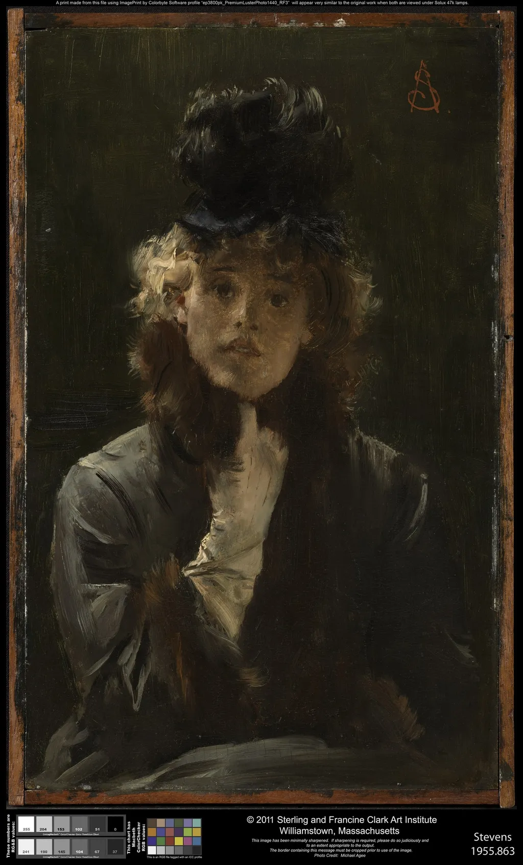 The Parisian Sphinx, by Alfred Stevens, oil, 1890