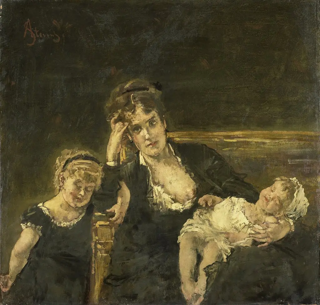 the widow, by Alfred Stevens