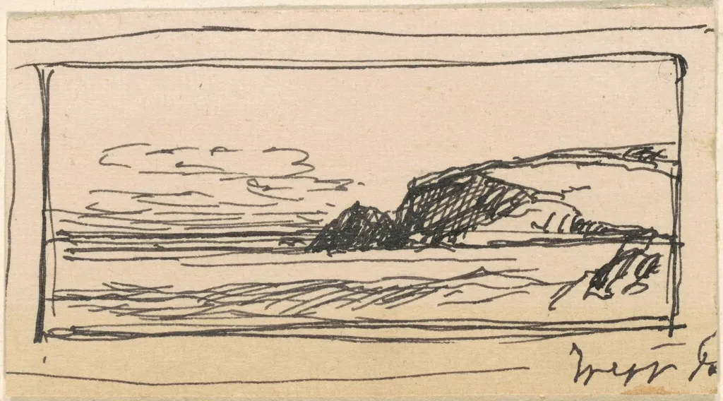 The Coast, by Alfred Thompson Bricher, ink, 1870