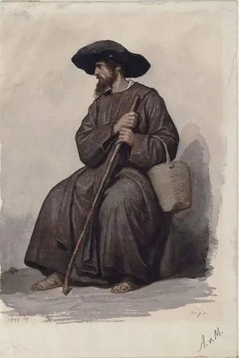 Travelling Friar, by Alfred van Muyden
