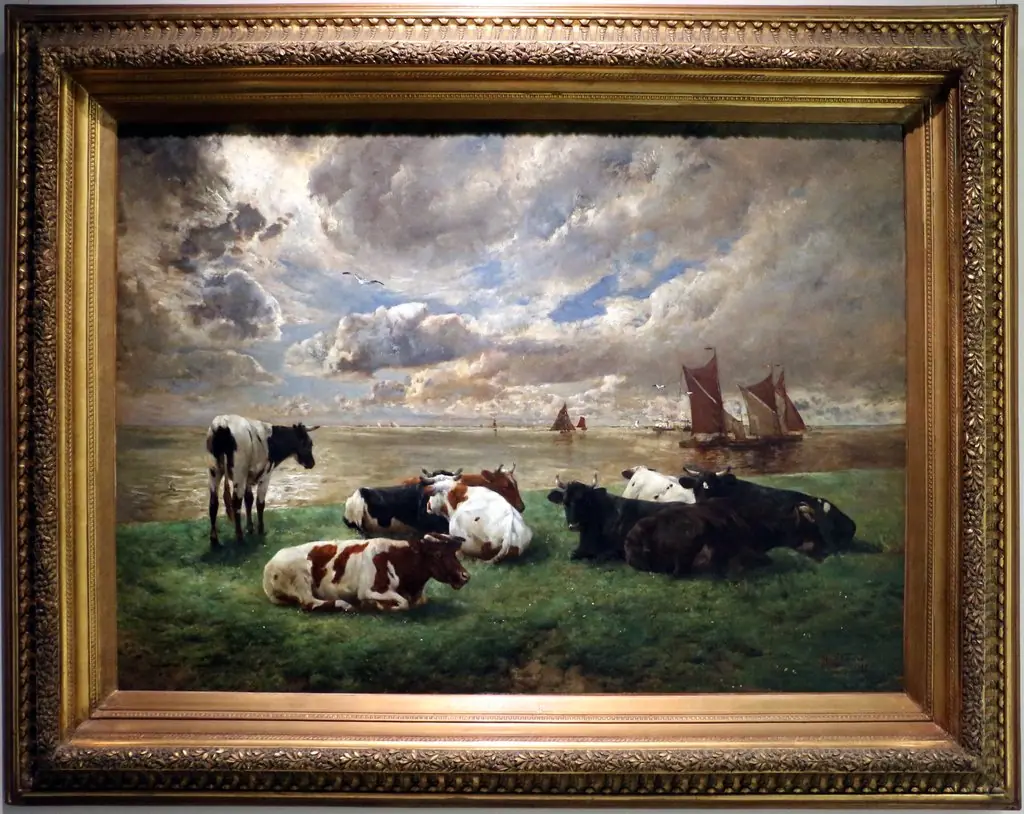 The mouth of the river Scheldt, by Alfred Verwee