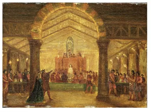 Scene from <i>Macbeth</i> by William Shakespeare, by Alfred W. Elmore