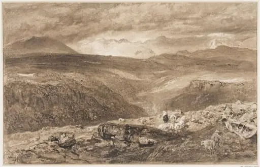 Mountains above Bettws-y-Coed, by Alfred William Hunt