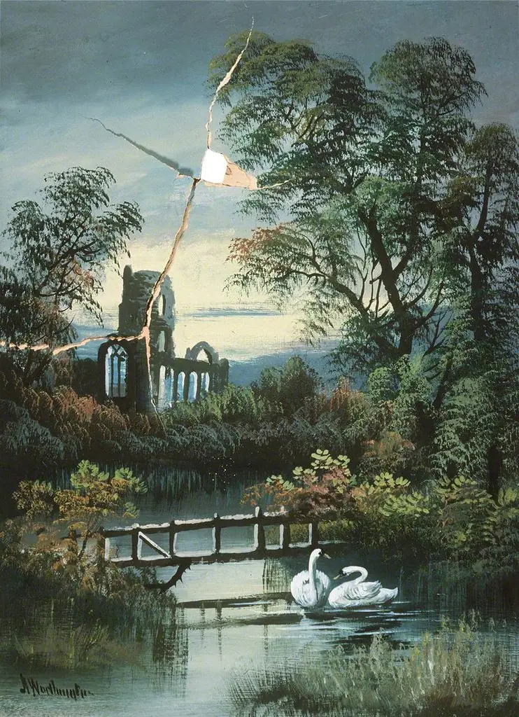 River Landscape and a Ruined Abbey