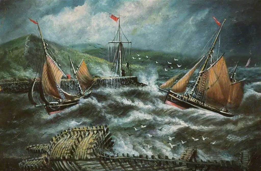 Trawlers Entering Aberystwyth